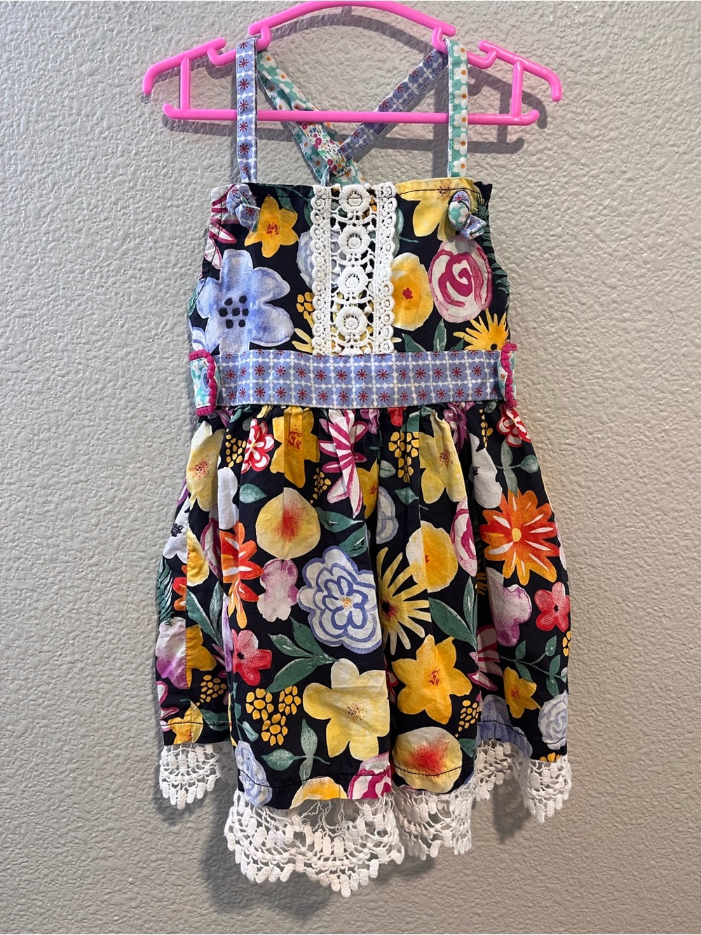 Matilda Jane 100% Cotton Floral Tunic Dress Top Size 4